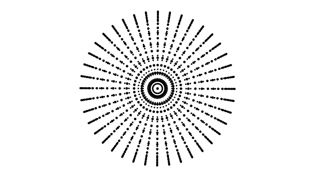 abstracto patrón circular blanco está girando, telón de fondo de discoteca, señalización de información de comunicaciones, óptica