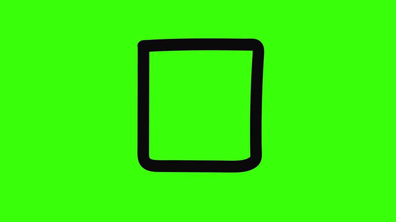 응답 시트에서 체크 마크의 애니메이션 긍정적 인 답변 또는 합의 네 테스트 또는 투표 개념 알파 채널과 함께 4k 애니메이션