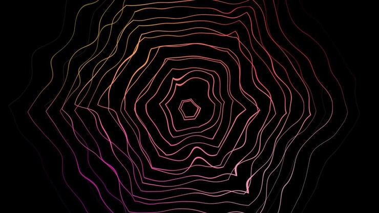 Abstract glowing circle neon background