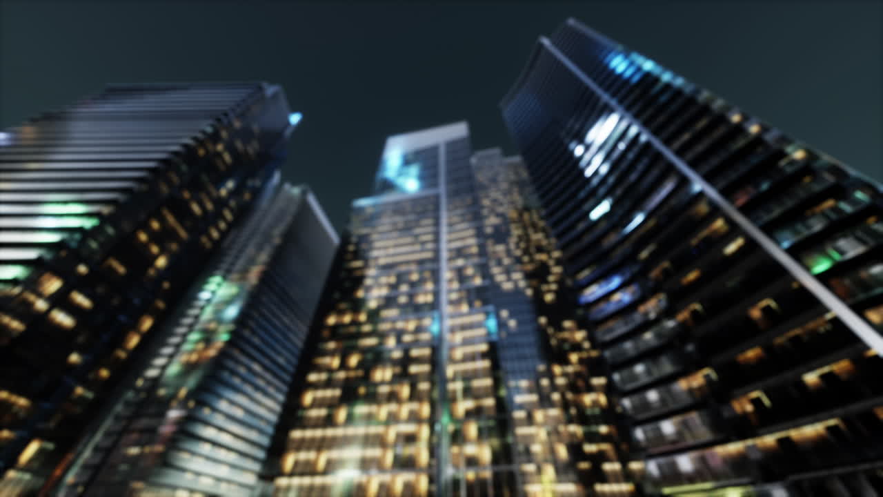 luz nocturna urbana abstracta bokeh fondo desenfocado