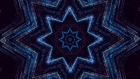 abstract geometric mandala with glowing lines and dots