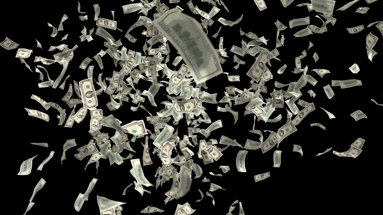 돈이 떨어지고 달러는 재정적으로 우리를 이기고 미국 통화 세금은 비를 내리게합니다.