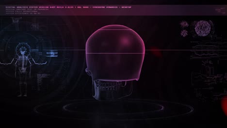 hud pantalla de ciencia ficción y cine cyberpunk
