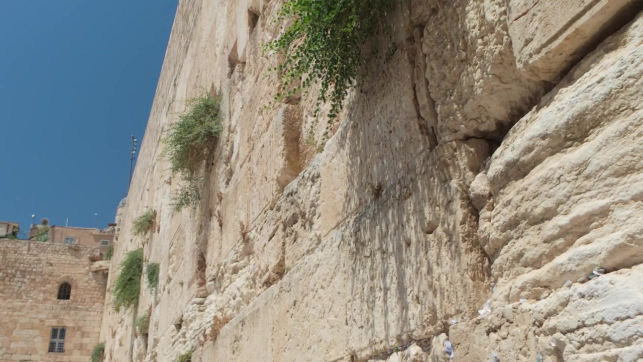 Muro das Lamentações em Jerusalém com céu azul limpo