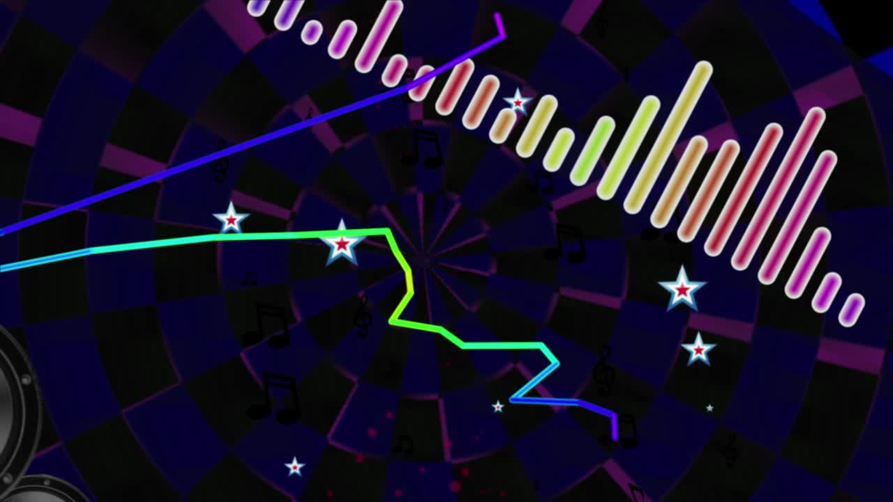 음악 스트럼 빈티지 vj 루프