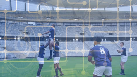 축구 선수들에 대한 연결 네트워크의 활성화