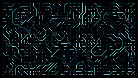 endless travel through circuitboard environment background loop