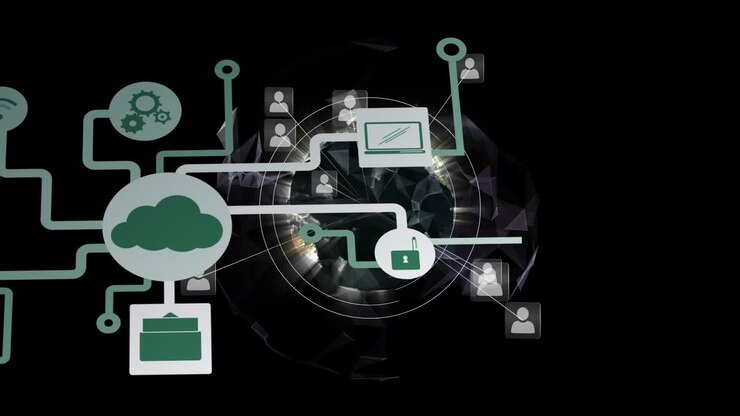 Animation of network of connections over globe