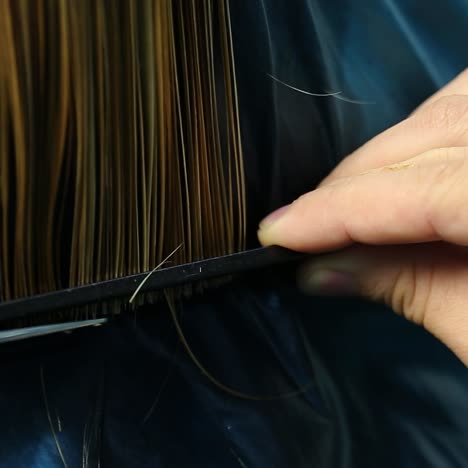 proceso de corte de cabello