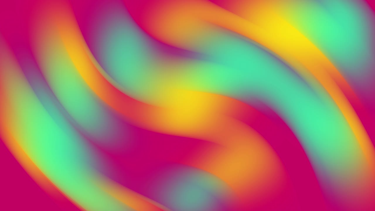 Abstract Colorful Gradient Waves Swirling Background Loop