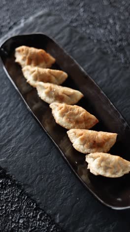 fried dumplings on a plate