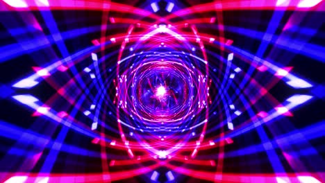 las tiras de línea digital de neón rojo y azul abstractas que fluyen sobre un fondo negro. 4k 3d bucle sin costuras fondo de flujo de datos futurista, concepto de transferencia de información de alta tecnología, comunicación de red rápida.