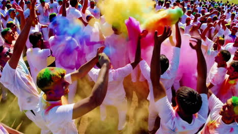 celebración del holi