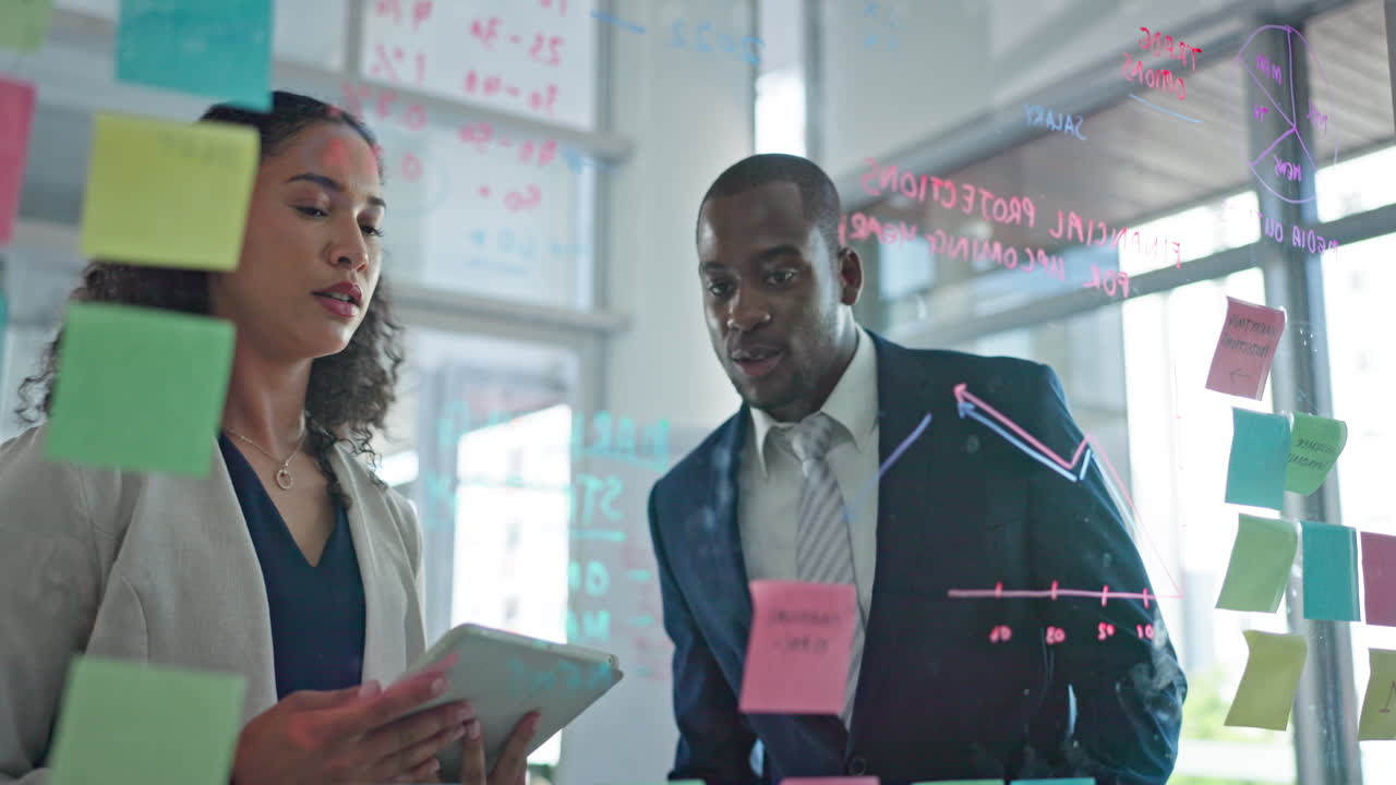 Teamwork, brainstorming and woman with businessman