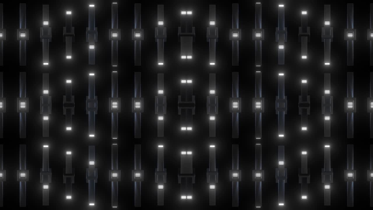 Abstract Glowing Geometric Pattern