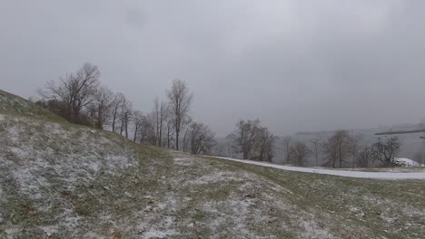 Timelapse-De-La-Nieve-Del-Invierno-canadiense