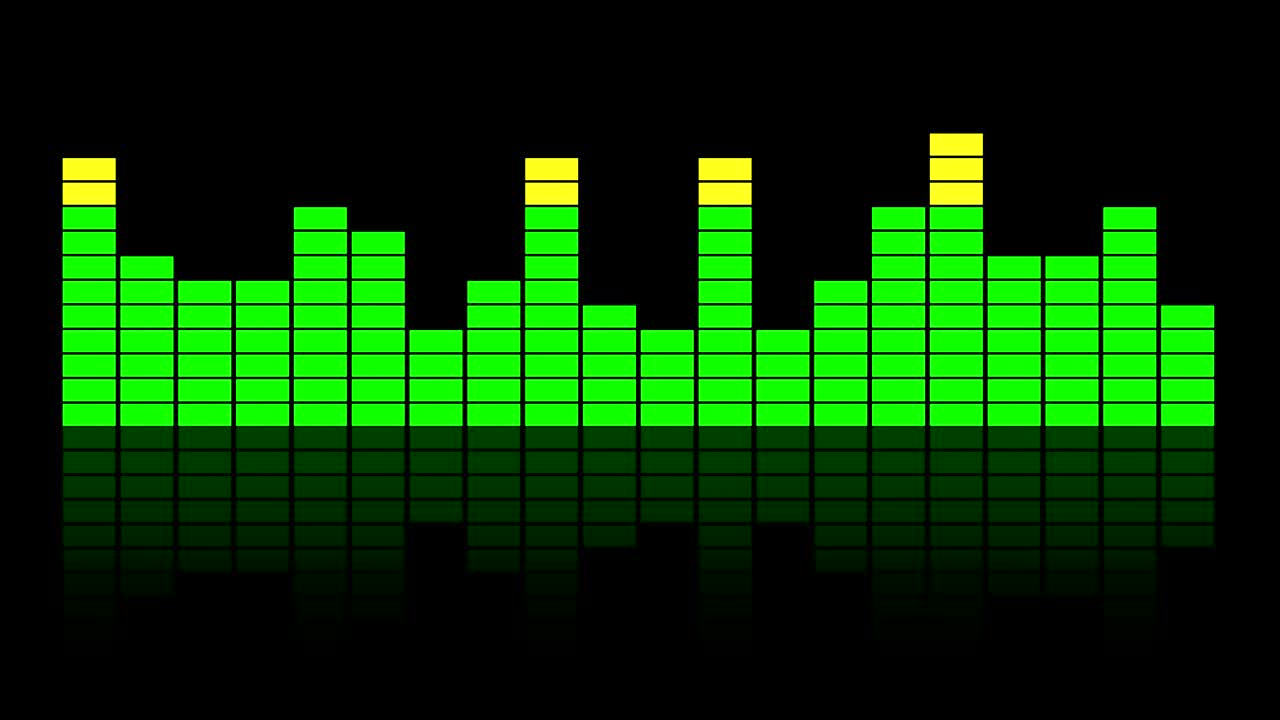 추상적인 음파 3d 렌더링 루프 애니메이션