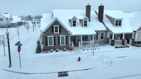 american neighborhood with tightly packed houses