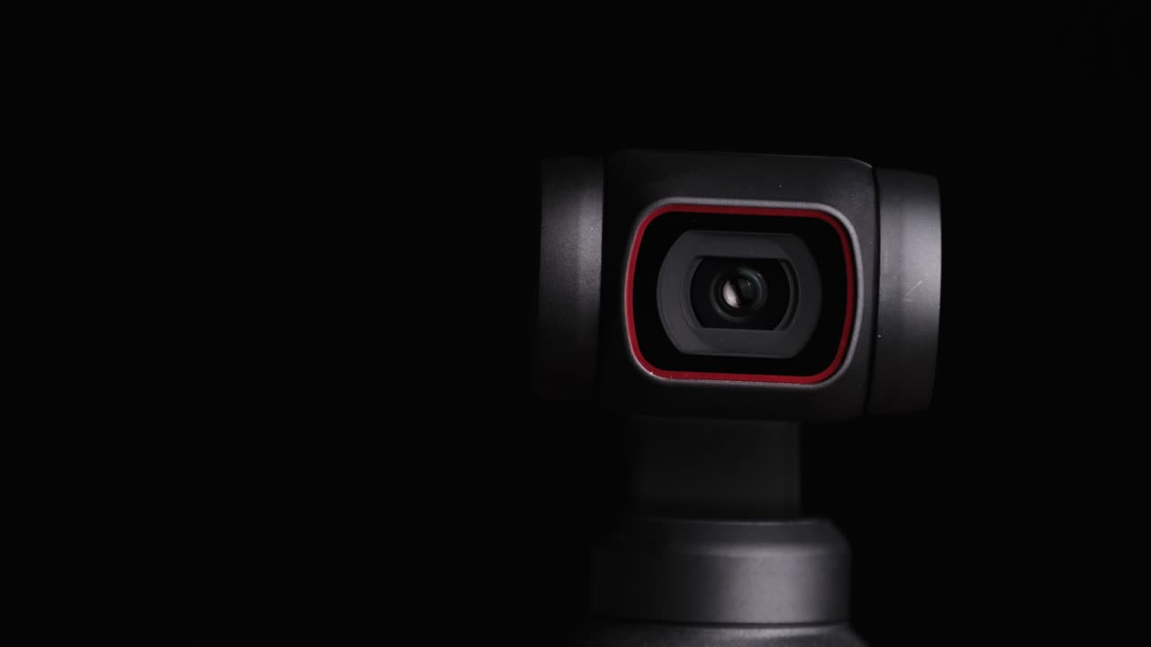 The Robotic Camera Rotates in Different Directions. Security and Object Tracking