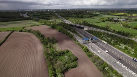 aerial m6 m42 motorway junction coleshill birmingham