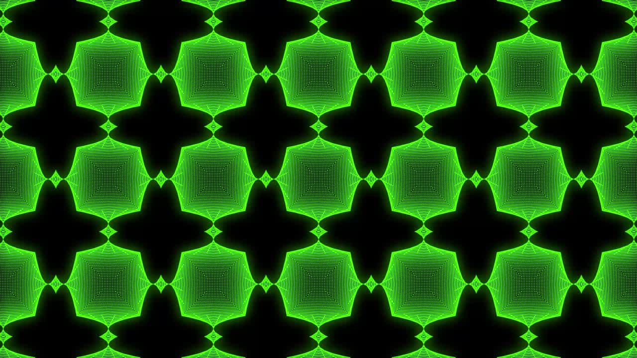 Green color Pattern gothic design animation motion graphics