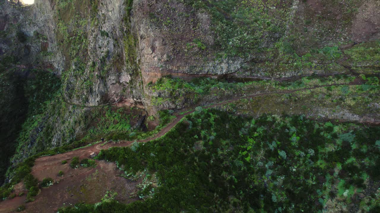 Aerial View of a Mountain Path
