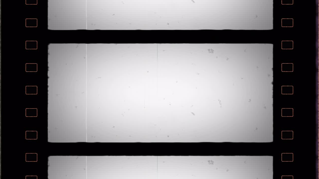 70mm 와이드 스크린 필름 프레임과 스프로켓 구과 소음, 먼지, 머리카락, 걱거리