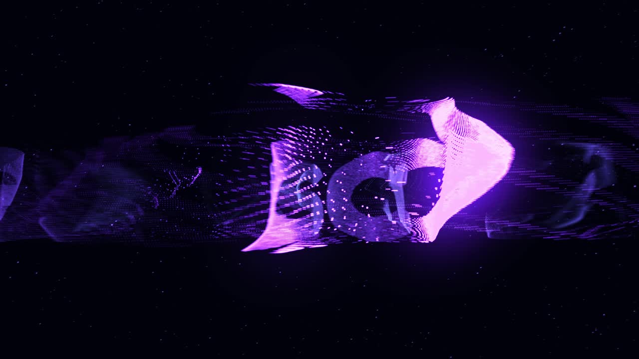 별과 함께 추상적인 보라색과 파란색 빛