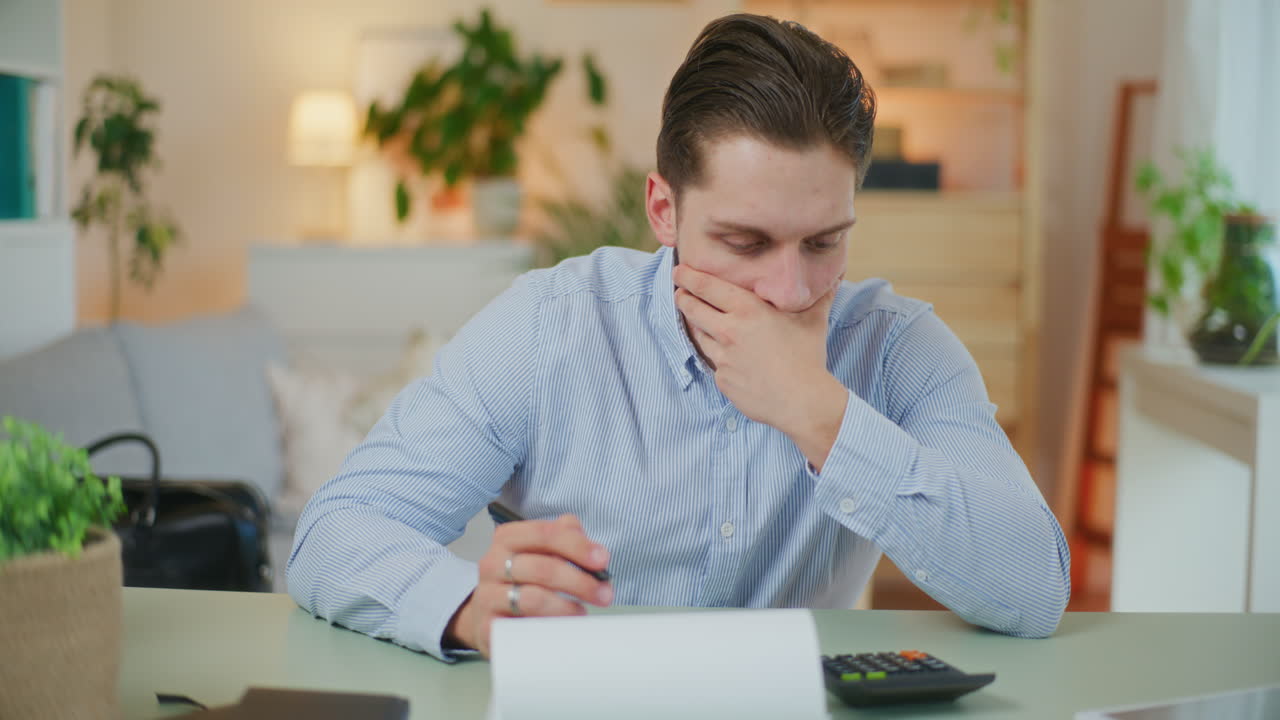 el hombre descompone los costos de conteo