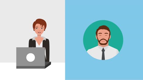 teamwork people animation hd