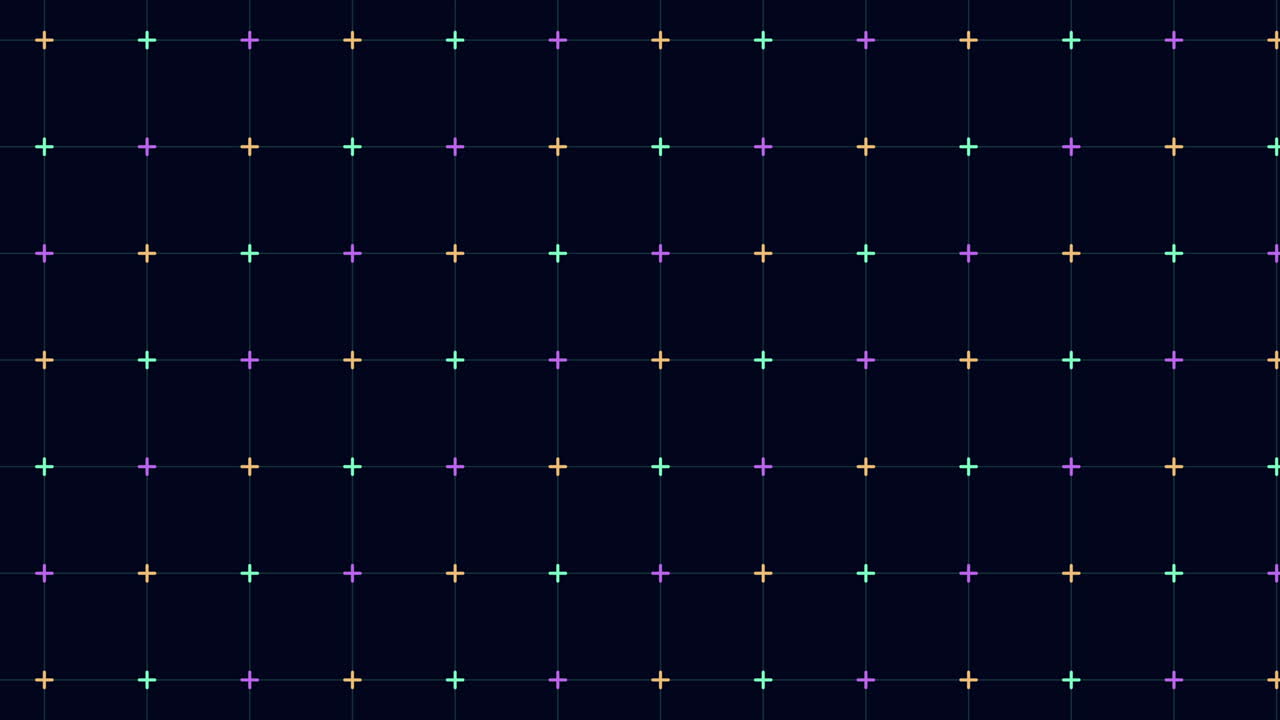 네온 컬러 2의 다채로운 십자가 그리드