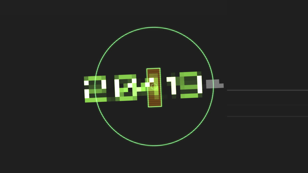 12.04.1961 with digital HUD elements and circles