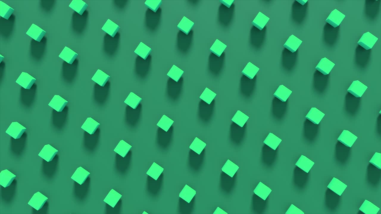 patrón de cubos verdes