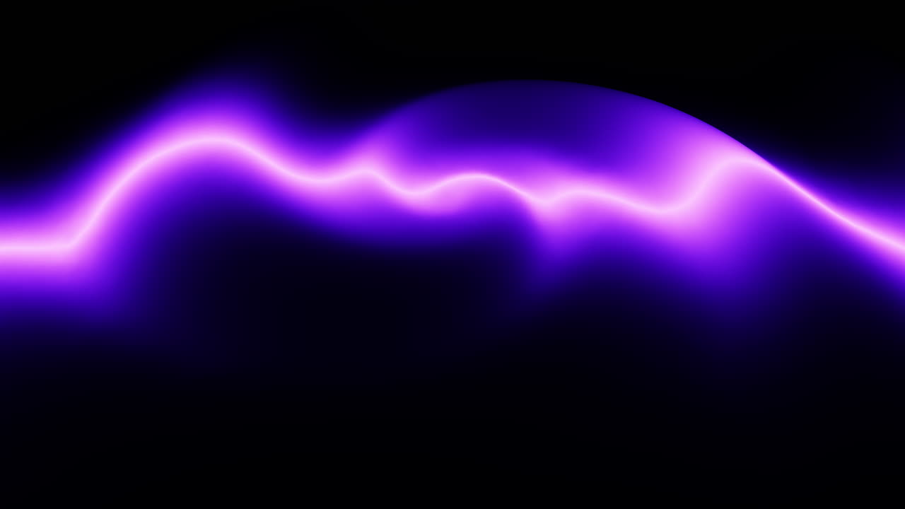 Abstract purple waveform design on a black background, ideal for web backgrounds or creative graphic projects seeking a sleek, modern look