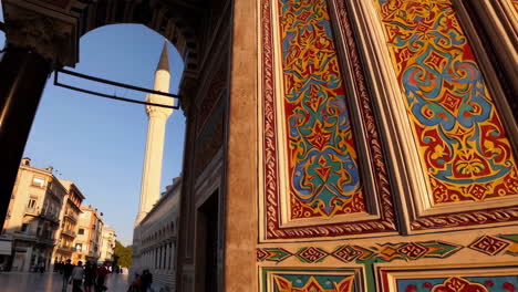 exterior view of a mosque in a european city