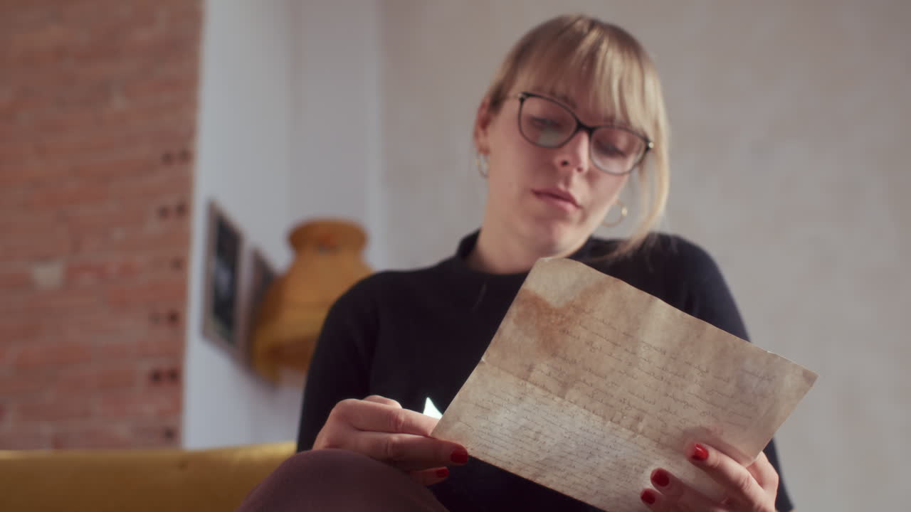 Woman Reading a Letter