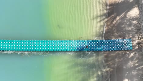 drone shot of a beach in phuket, thailand