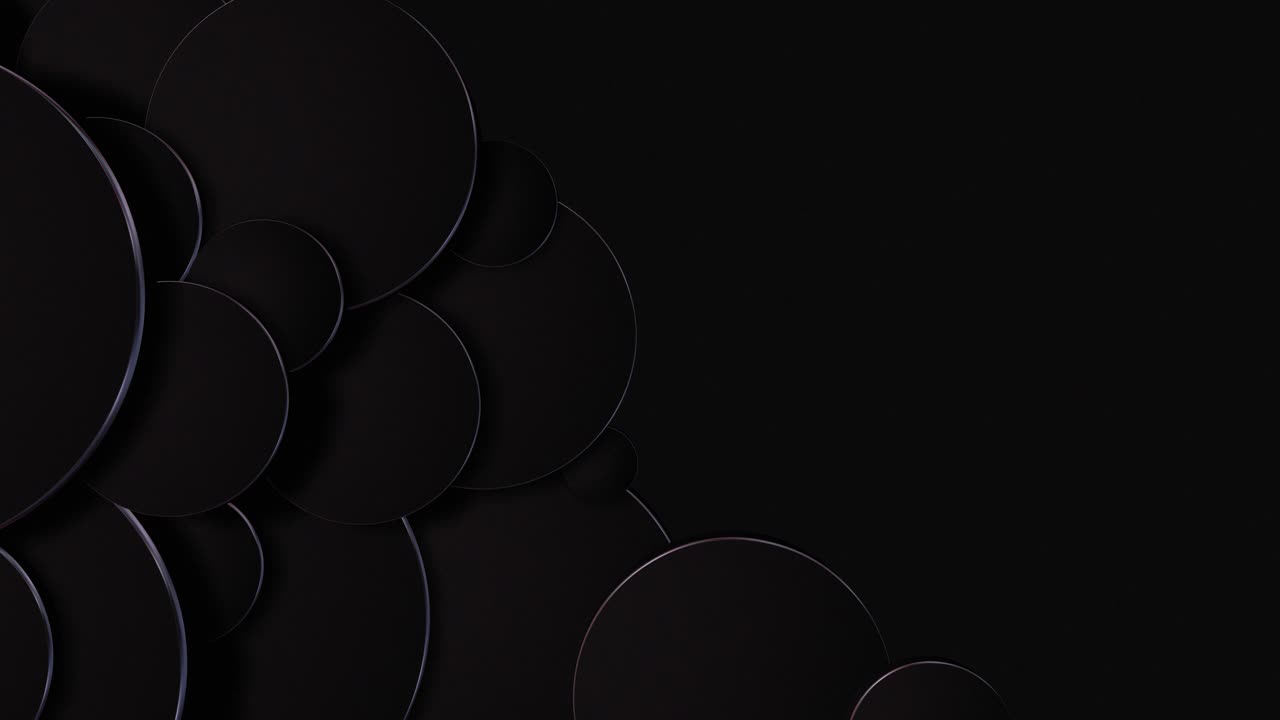 Dark Abstract Circles Background