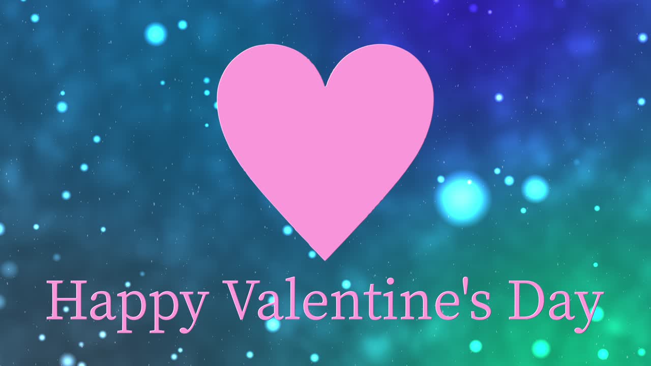 Animazione grafica di testo per messaggio di San Valentino.