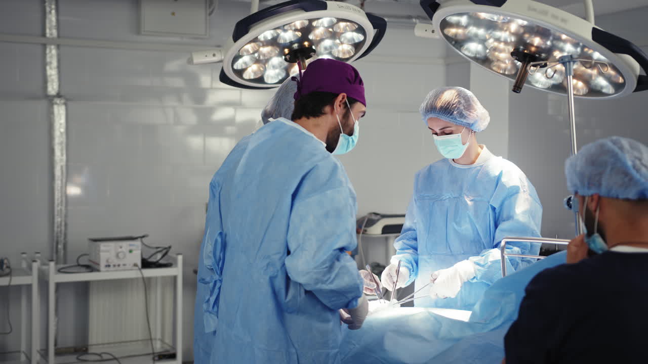 Medical team in surgical operation