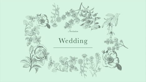 Wedding-Invitation-with-vintage-summer-flowers