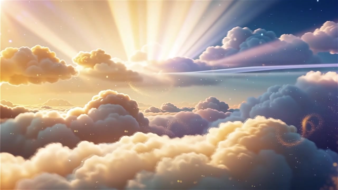 Sfondo di Adorazione Cristiana con Luce Celeste
