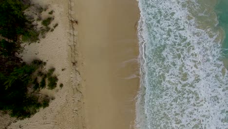 toma aérea del parque de playa de campo de fuelle