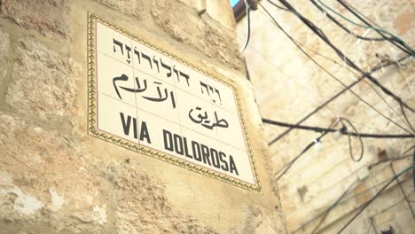 Via-Dolorosa-In-Jerusalem,-Israel