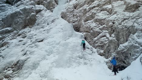 ice climbing in slovenia in the julian alps and triglav national park