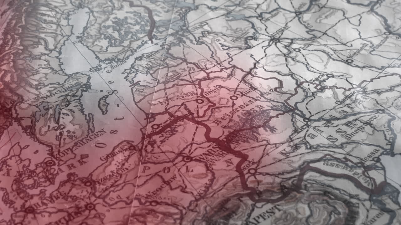 2차 세계 대전 중 소련을 공격하는 나치 독일 지도의 그림