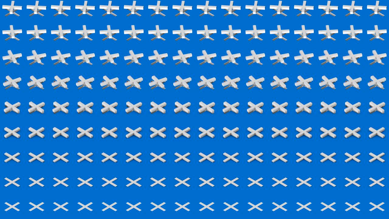 추상적인 이소메트릭 배경 색 십자가 + 수평 파동