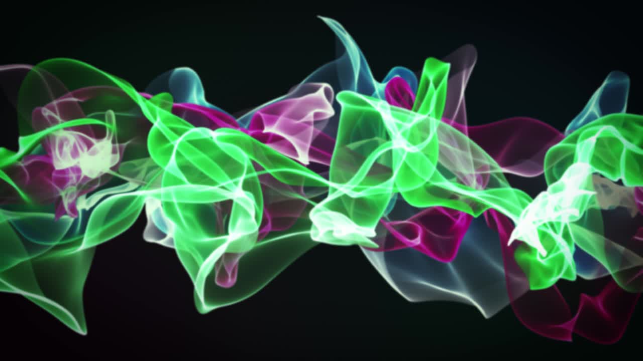 ciclo de ondas digitales futuristas verdes