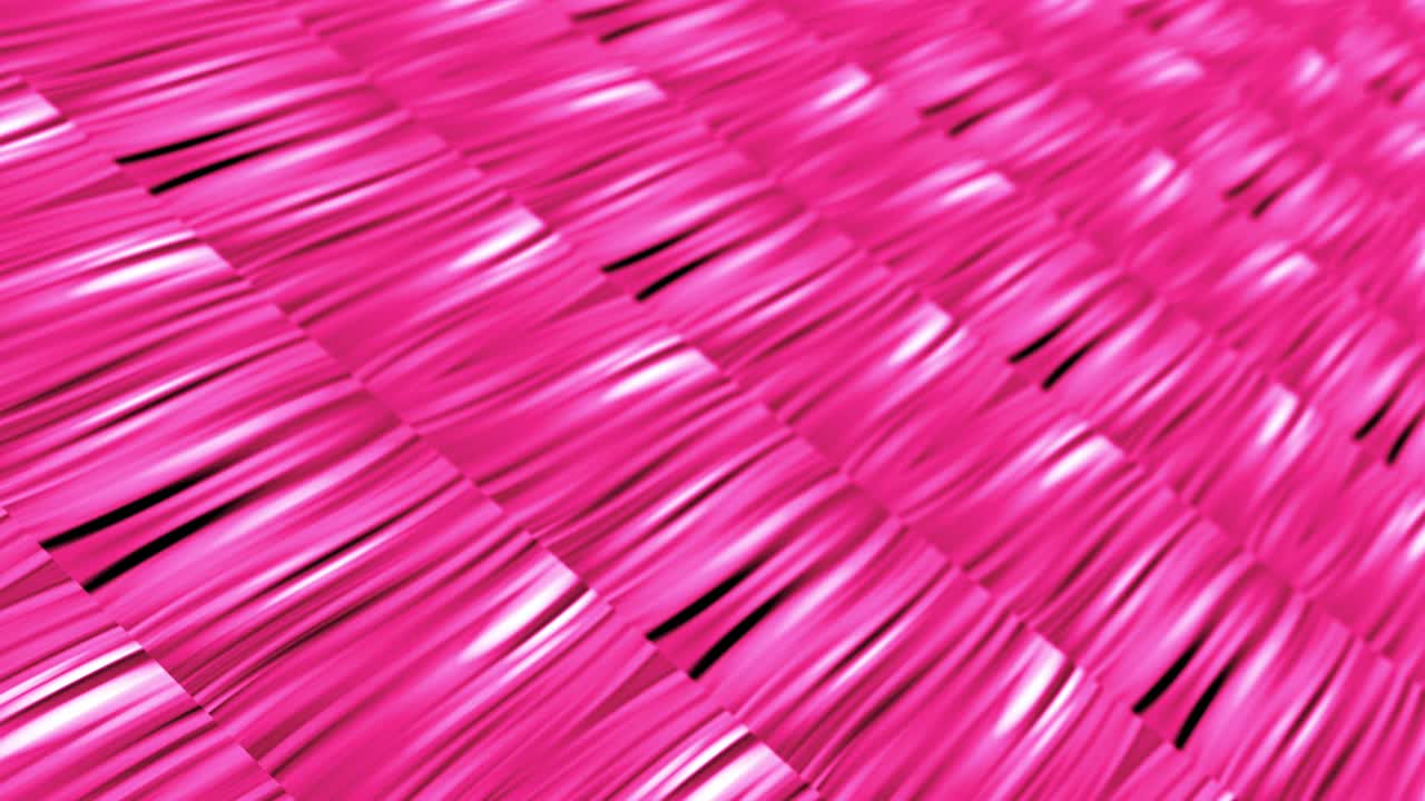 Seamless loop mosaic light show of pink gradient light motion 3D textured with dept of field DoF background. 4K light grid for science, technology, business presentation, VJ loop abstract background.