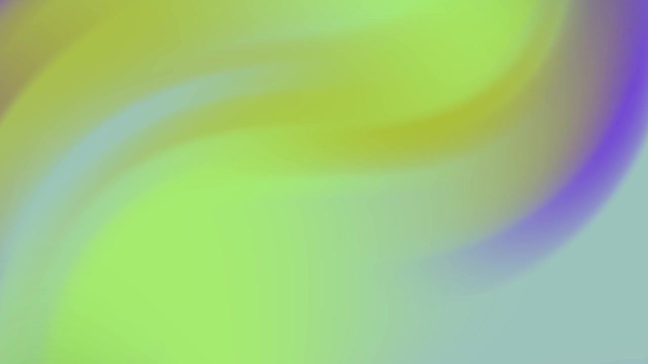 Animated Abstract Background with Smooth Flowing Green and Purple Gradient